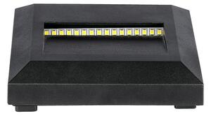 Corp de iluminat LED de exterior pentru scări LED/2W/230V IP65 3000K negru