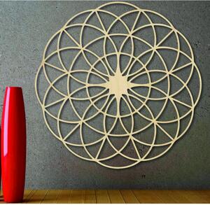 Mandala magică din lemn pe perete - Cercuri I diametru FI 50, 60, 70, 80, 90 cm