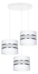 Lustră pe cablu CORAL 3xE27/60W/230V alb/crom d. 45 cm
