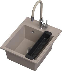 Ruvetti Natu Box chiuveta cu baterie și accesorii bej/oțel LP_3200-NB4050BE_W