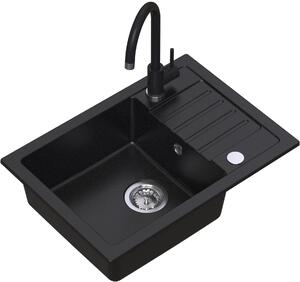 Ruvetti Tito Compact chiuveta cu baterie și accesorii negru/negru LP_3200-TC6244BC_W