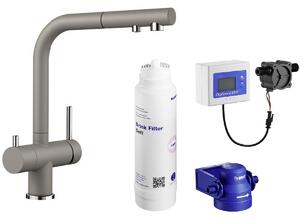 Set filtru sub chiuvetă Blanco Soft 527453, baterie bucătărie Blanco Fontas-S II 525206
