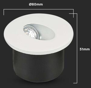 Corp de iluminat LED pentru scări LED/3W/230V 4000K alb