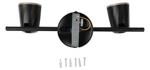 Spot LED 2xLED/5W/230V 4000K negru
