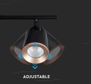 Spot LED 2xLED/5W/230V 4000K negru