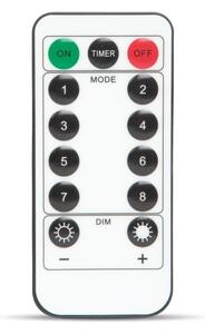 Lanț LED decorativ HALLOWEEN LED/5V/8 funcții pânză de păianjen + telecomandă