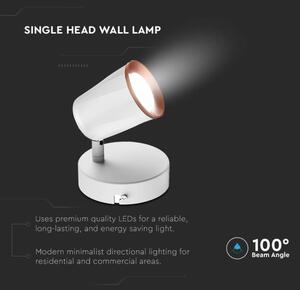 Spot LED de perete LED/5W/230V 3000K alb