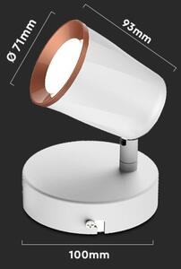 Spot LED de perete LED/5W/230V 3000K alb