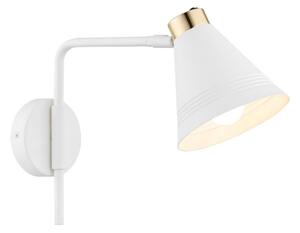 Lampă de perete AVALONE 1xE27/15W/230V 34 cm albă/aurie Argon 8006