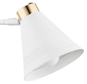 Lampă de perete AVALONE 1xE27/15W/230V 34 cm albă/aurie Argon 8006