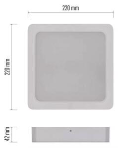 Plafonieră LED/24W/230V 22x22 cm albă