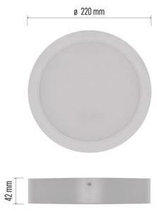 Plafonieră LED/24W/230V d. 22 cm albă