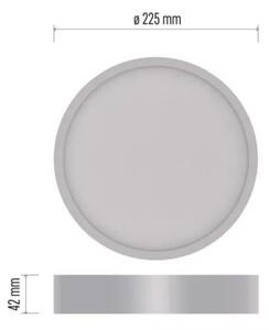 Plafonieră LED/21W/230V 3000/3500/4000K d. 22,5 cm alb