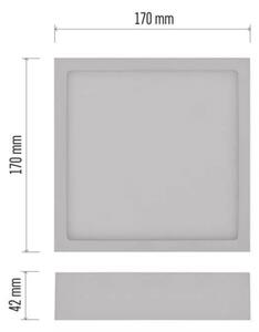 Plafonieră LED/12,5W/230V 3000/3500/4000K 17x17 cm alb