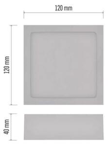 Plafonieră LED/7,6W/230V 3000/3500/4000K 12x12 cm alb
