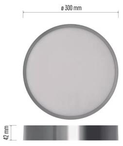 Plafonieră LED/28,5W/230V 3000/3500/4000K d. 30 cm crom