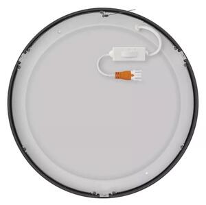 Plafonieră LED/28,5W/230V 3000/3500/4000K d. 30 cm negru