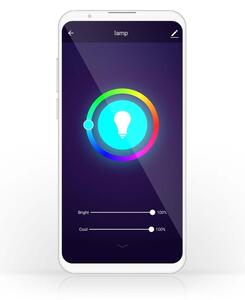 Bec LED RGB dimabil E14/4,9W/230V Wi-Fi 2700-6500K Nedis WIFILRC10E14