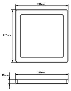 Plafonieră LED LASSE LED/18W/230V 3000/4000/6500K neagră Globo 12380-18B