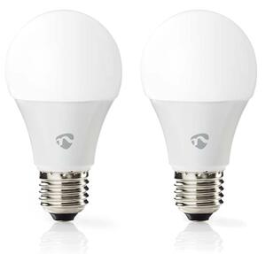 Nedis WIFILRC20E27 - Set 2x bec LED RGBW dimabil E27/9W Wi-Fi 2700-6500K