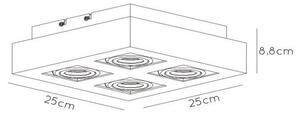Spot LED Lucide 09119/21/30 XIRAX 4xGU10/5W/230V negru