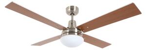 Lucci Air 210334 - Ventilator de tavan AIRFUSION 1xE27/60W/230V lemn/crom + DO