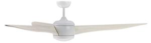 Ventilator LED de tavan Lucci air 512911 AIRFUSION LED/20W/230V lemn/alb + telecomandă