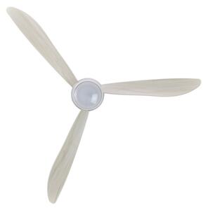 Ventilator LED de tavan Lucci air 512911 AIRFUSION LED/20W/230V lemn/alb + telecomandă