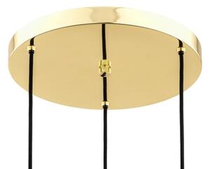 Lustră pe cablu PASADENA 3xE27/15W/230V aurie/albă Argon 6164