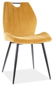 Scaun de sufragerie Althea (Galben + Negru). Promo -7%. 1049873