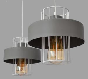 Lustră pe cablu VOLTA 2xE27/15W/230V gri