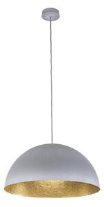 Lustră pe cablu SFERA 1xE27/60W/230V d. 35 cm gri/auriu