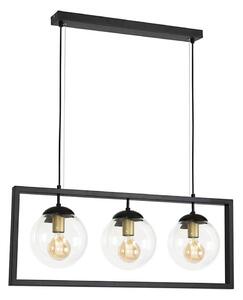 Lustră pe cablu REY 3xE27/7W/230V neagră Klausen 113000