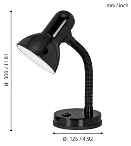 EGLO 9228 - Lampa de masa BASIC 1xE27/40W
