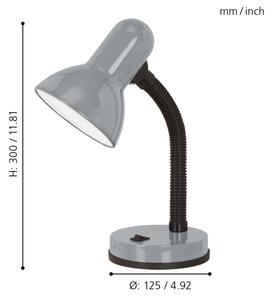 Eglo 90977 - Lampa de masa BASIC 1 1xE27/40W/230V