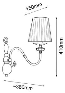 Lampă de perete LILOSA 1xE14/10W/230V Amplex 8395