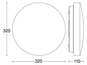 Corp de iluminat LED cu senzor pentru baie RSPRO P2 9,5W/230V 4000K IP54 Steinel 069735