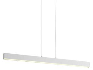 Lampă suspendată albă incl. LED cu dimmer în 3 trepte 2700-4000K cu comutator DIP - Keane