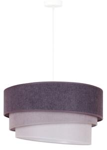 Lustră pe cablu Duolla TRIO 1xE27/15W/230V d. 45 cm antracit/gri/alb