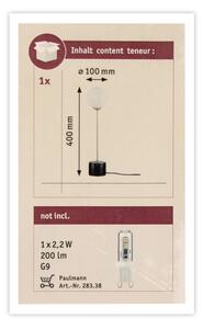 Lampă de masă 1xG9/10W NEORDIC MOA 230V Paulmann 79662