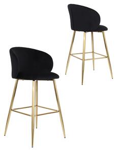 Scaun de bar Ganta Gold negru