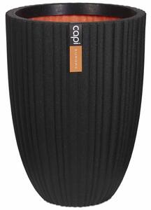 Capi Vas plante Urban Tube elegant, negru, 46x58 cm, mic, PKBLT783 PKBLT783