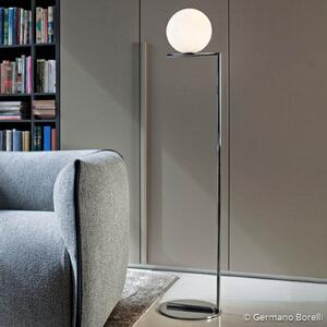FLOS IC F2 Lampadar cromată Ø 30 cm, reglabil, Metalic, Camera de zi / sufragerie, Metal, Design