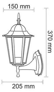 Corp de iluminat perete exterior 1xE27/60W/230V