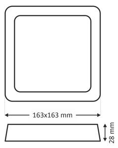 Plafonieră LED LED/12W/230V 4200K