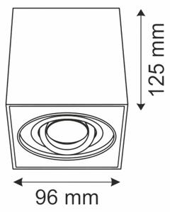 Lampă spot HADAR Q1 1xGU10/10W/230V negru