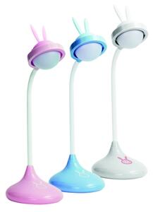 Veioză LED tactilă pentru copii RABBIT LED/0,4W/5V 3000/6500K albastră + USB