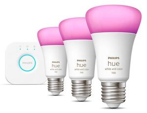 Set de bază Philips Hue WACA 3xE27/9W/230V 2000-6500K + Hue Bridge