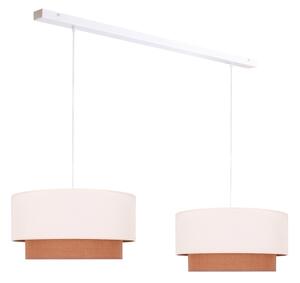 Duolla - Lustră pe cablu BOHO 2xE27/15W/230V bej/maro