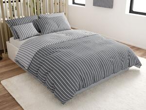 Lenjerie de pat din bumbac Renforce CAPRIVI gri cu nasturi Dimensiune lenjerie de pat: 70 x 90 cm | 140 x 200 cm